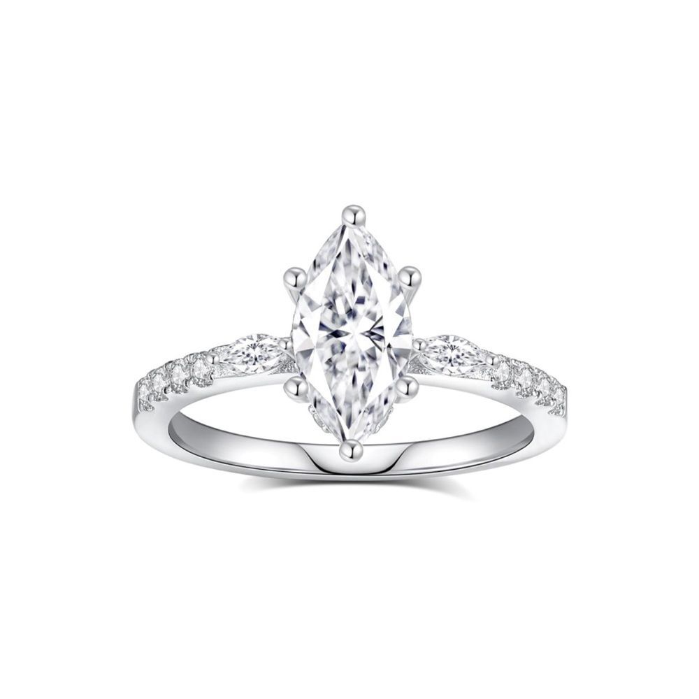 18k Art Deco Vintage Diamond Gemstone Ring